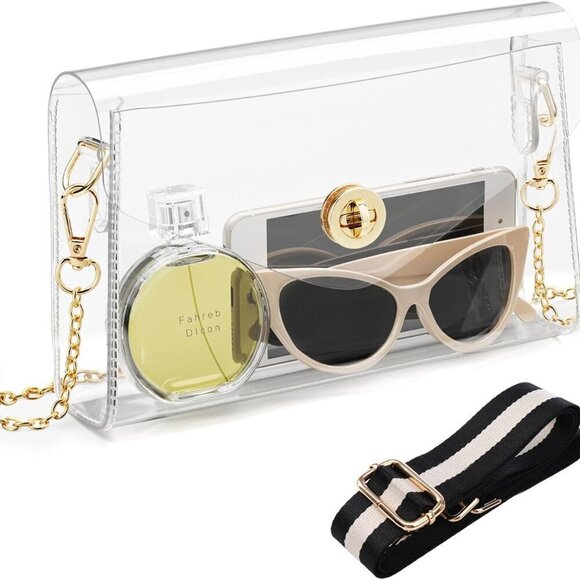 Accessories - Clear Stadium Approved Purse Women Crossbody Bag Waterproof Stain-Resistant